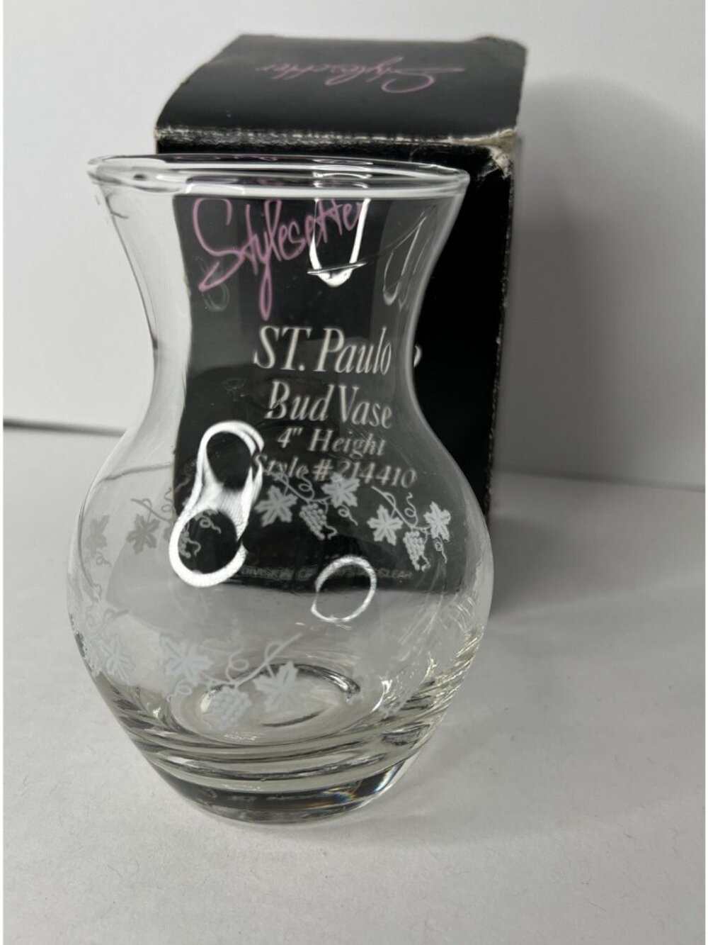 Stylesetter ST Paulo Bud Vase 4” Height Style 214410 Hand cut Blown Crystal